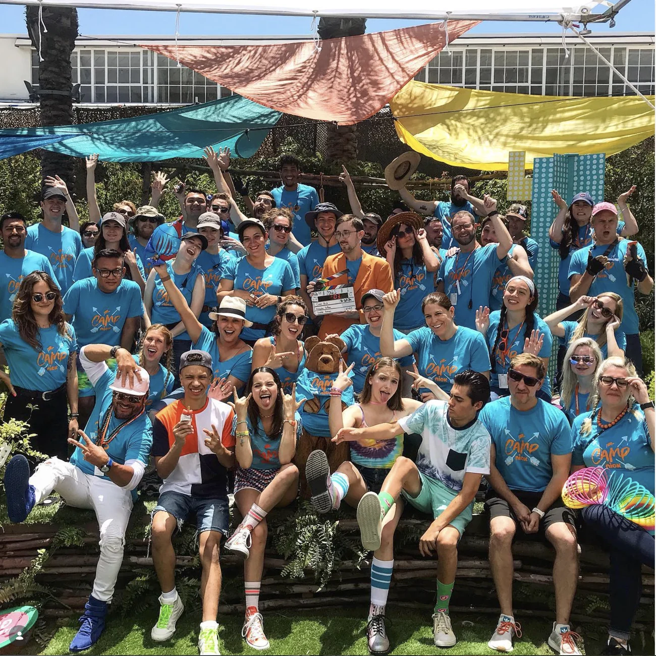 The Camp Nick cast and crew on location