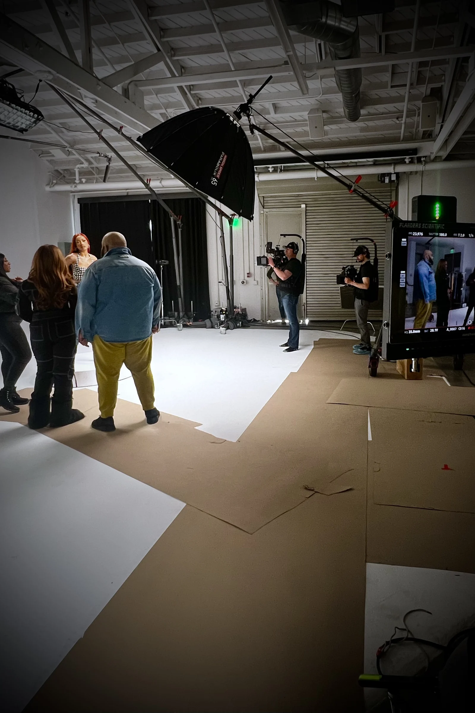 The Artifact Productions crew on a studio floor